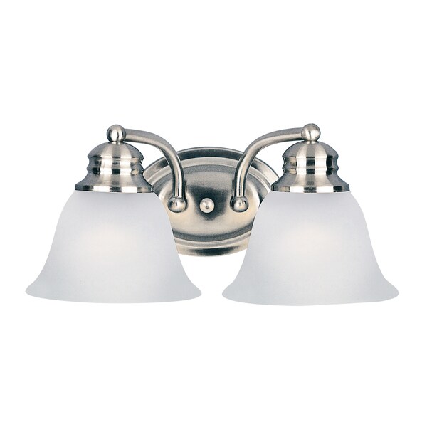 Maxim Lighting Malaga 2-Light 13.25" Wide Satin Nickel Vanity Light 2687FTSN - main